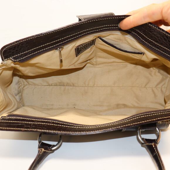 Claudia Firenze Leopard Haircalf & Croc Embossed Leather Bag Italy Y2K - Picture 7 of 8